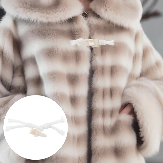 1 Pair Coat Buttons Replacement Garment Buttons Sweater Toggles Closure Buttons 2