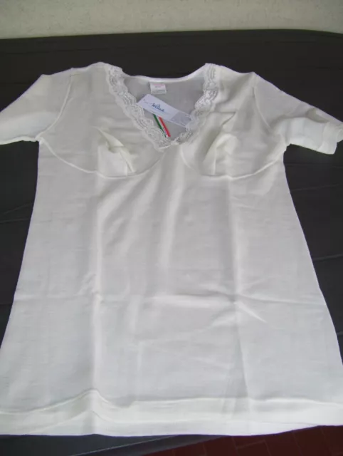 Maglia VAJOLET by SELINA intimo donna misto lana tg4 mezze maniche SCONTATISSIMA