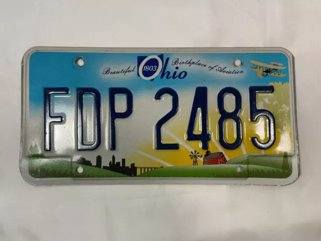 2012 Ohio License Plate - FDP 2485