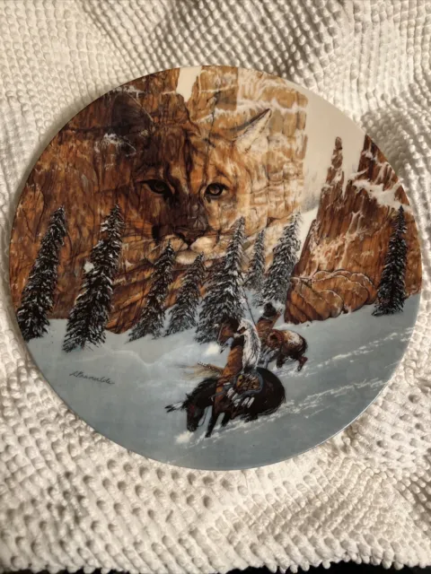 Canyon of the Cat, The Faces Of Nature Collection Plate, Native Americans