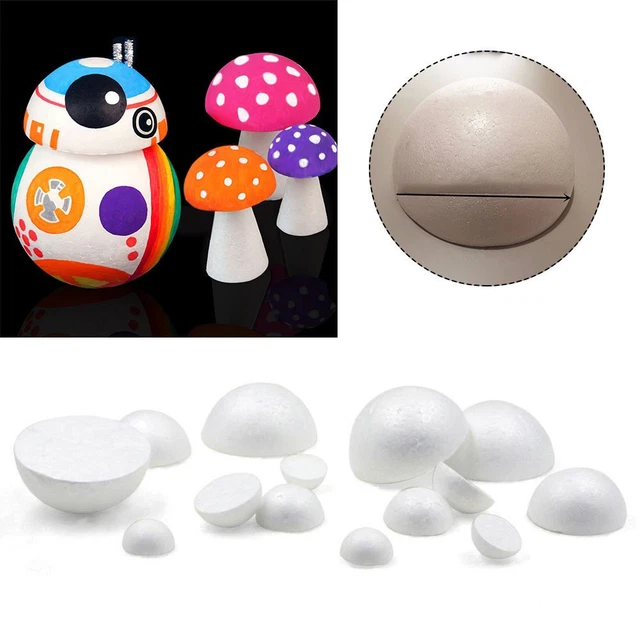 Lot De 10 Boules En Mousse De Polystyrène Blanc – Diamètre 10 Cm – Pour Décoration, Bricolage, Noël, Modélisme