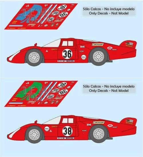 MG-MODEL FAST24 Escala 1/43 | ALFA ROMEO T33 TT3 N 19 24h LE MANS 1972