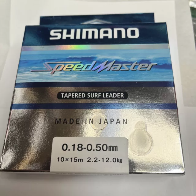 Shimano Speedmaster Tapered Shock Leaders Orange 10pk 15m Sea Fishing Casting 2