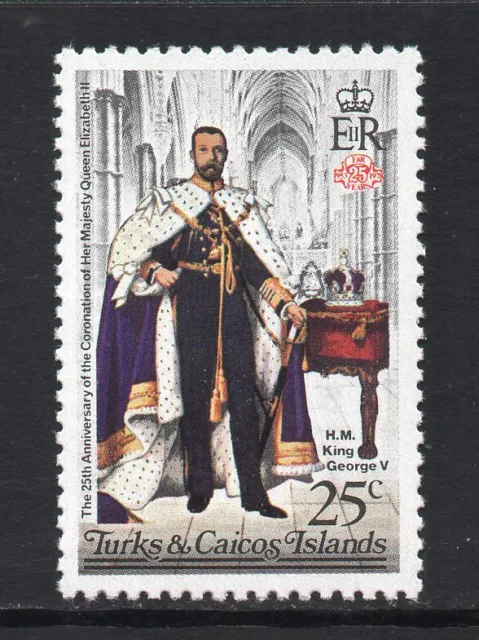 Turks & Caicos Is. - 1978 - 25c 25th Anniv. de maíz. de la reina Isabel II, montada sin montar o nunca montada