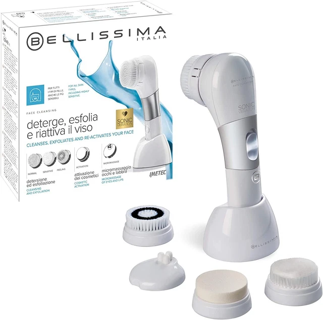 Bellissima Imetec Face Cleansing Spazzola per Pulizia Viso, Deterge ed esfolia l