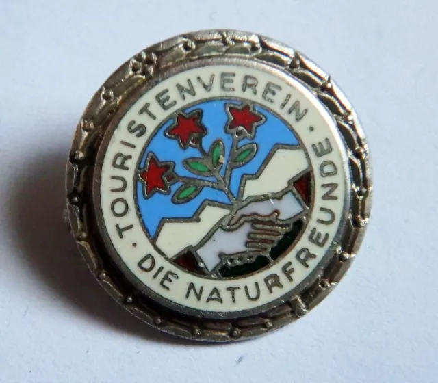 Mitglieder - Abzeichen  Touristenverein Naturfreunde  in Silber  - 17 mm