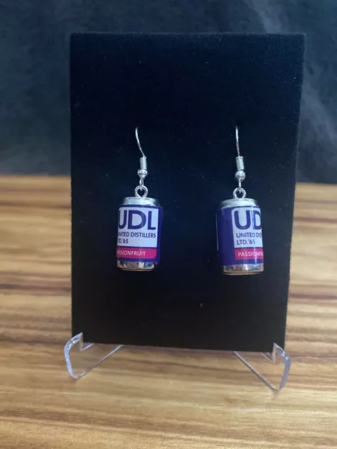 UDL Vodka Passionfruit Can - Novelty Earrings *Brand New* Alcohol