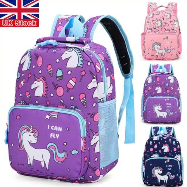 Kids Backpack Children Unicorn Girls School Nursery Travel Shoulder Bag Rucksack