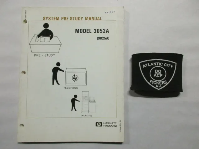 Hewlett Packard Model 3052A (9825A) System Pre-Study Manual