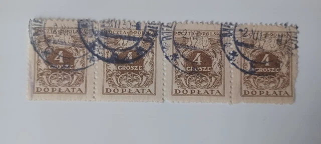 Briefmarken Poczta Polska 1929 4 Grosze Doplata gestempelt 2.12.30
