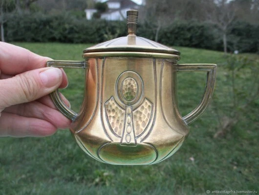 Splendide centre de table, jardinière, bonbonnière en barbotine porcelaine Capodimonte - Artisanat italien, année 1950,60. Pièce très rare. Idée cadeau - Arts de la table