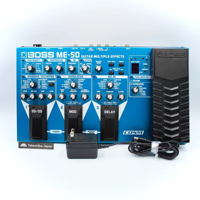BOSS ME50 GUITAR Multiple Effects With Adapter Multi Effect Pedal