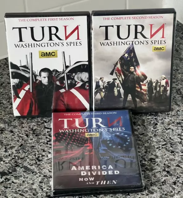 Turn Washington's Spies Season 1 2 3 New First Second Third Dvd FREE SHIPPING