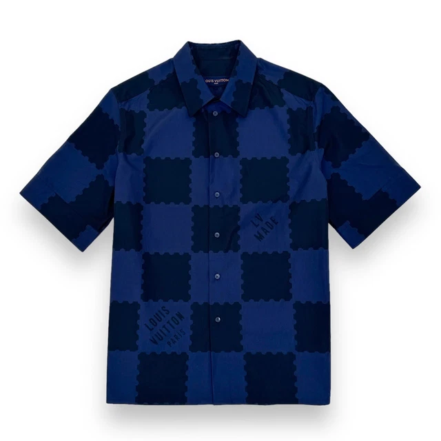 CAMICIA LOUIS VUITTON X Nigo Damier oceano scuro M EUR 900 07