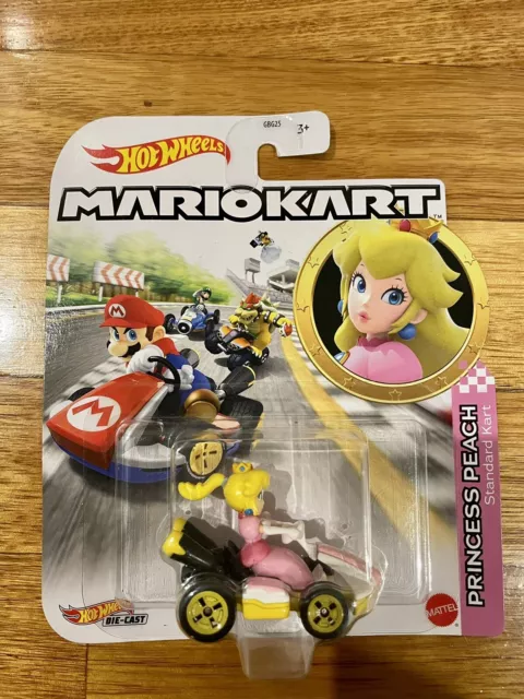 Hot Wheels Mario Kart Cat Peach Diecast Car [Standard Kart]