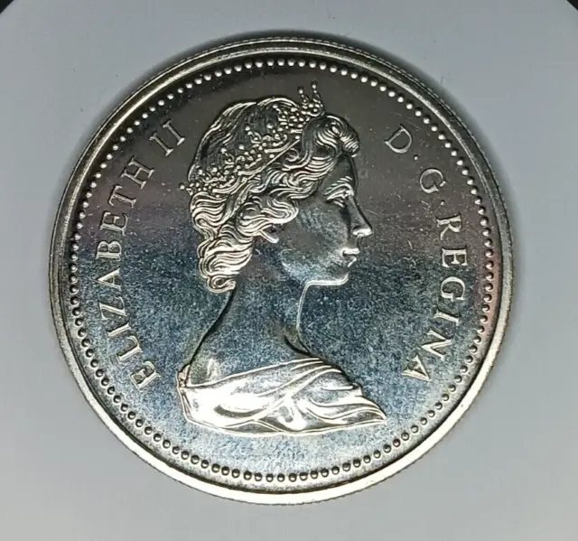 1873-1973  British Columbia .500 Silver Dollar About Uncirculated