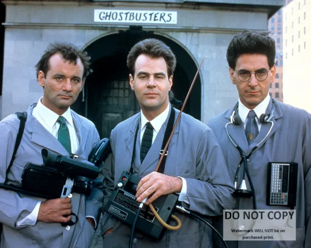 Bill Murray Dan Aykroyd Harold Ramis "Ghostbusters" 8X10 Publicity Photo (Az882)