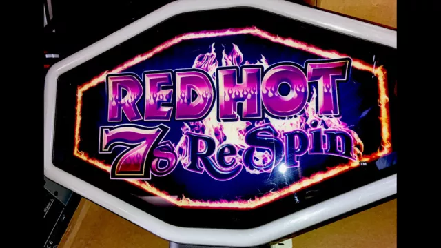 IGT Slot Machine Polygon Topper RED HOT 7S RESPIN