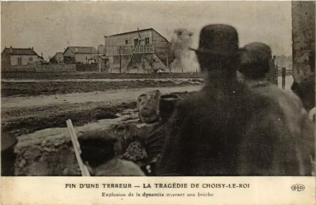CPA AK Tragedy of CHOOSE-the-King End of a Terror Expl Dynamite (700294)