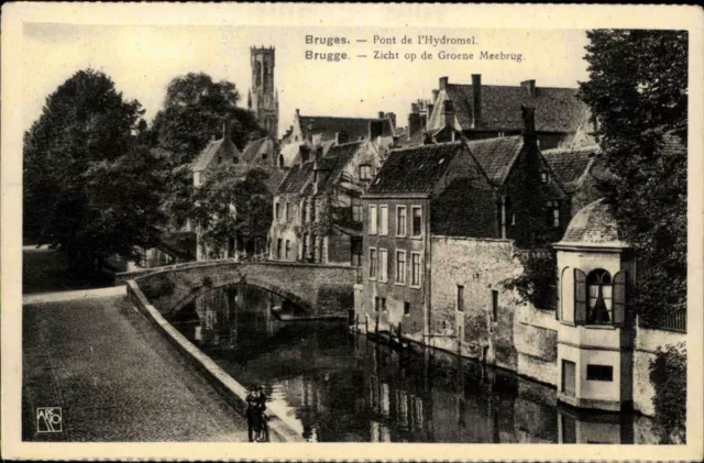 Bruges Brugge Brügge Westflandern AK ~1920/30 Pont de l'Hydromel Groene Meebrug