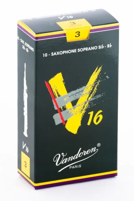 1 Boîte De 10 Anches Vandoren V16 Saxophone Soprano Force 3