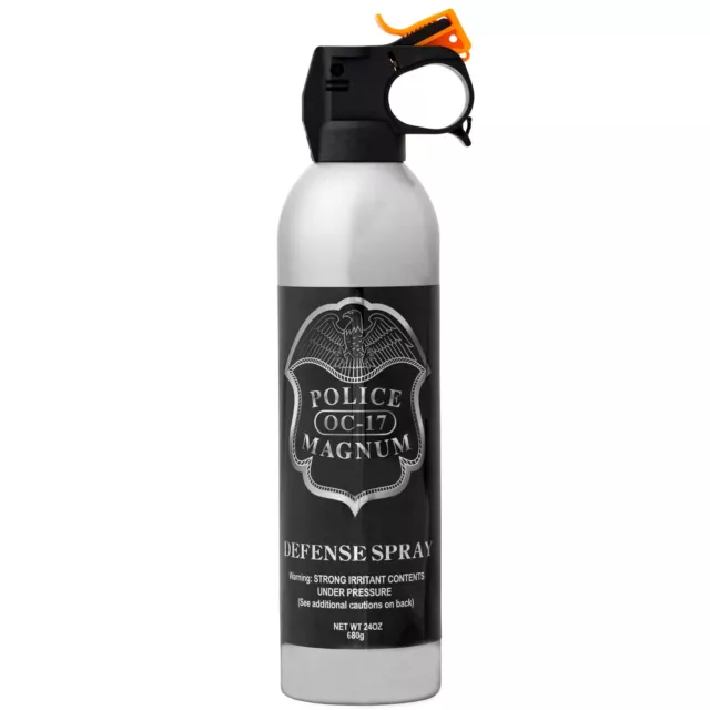 POLICE MAGNUM pepper spray 24 ounce Riot Fire Master Fog Home Office Security