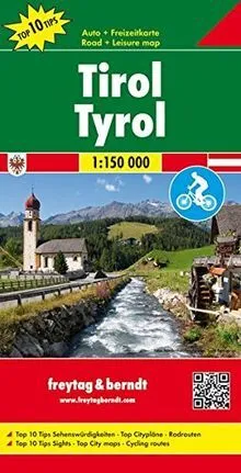 Freytag Berndt Auto-Rad-Freizeitkarten, Tirol, Top 10 Tips... | Livre | état bon