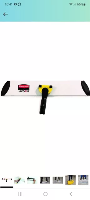 Rubbermaid Q560 Commercial Hygen 17" Quick Connect Frame Wet Dry Dust Mop Head