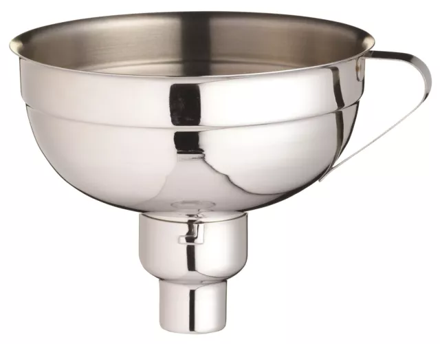 Home Made Stainless Steel Adjustable Jam Funnel with Built-in Side Handle