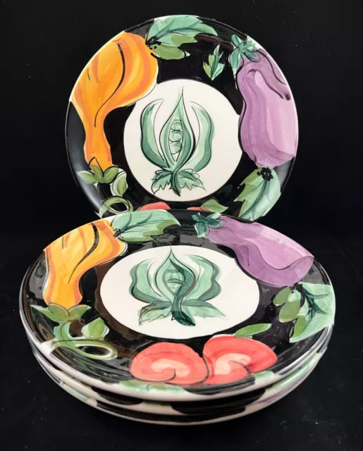 Vicki Carroll Studio Bon Appetite Dinner Plate EXCELLENT Condition SIGNED