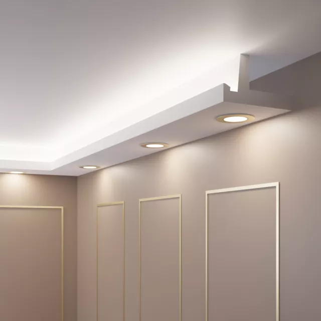 30 Metros Luz LED Bebauung Moldura de Estuco para Iluminación Indirecta OL-42