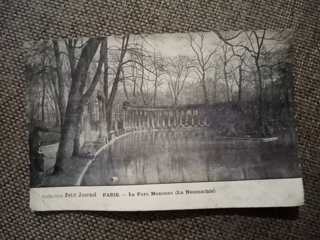 Cpa Paris Le Parc Monceau La Naumachie