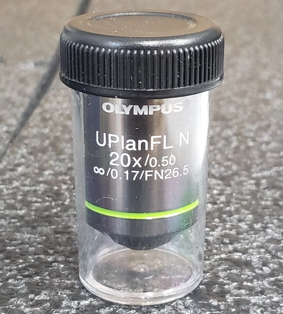 Olympus 20X UPlanFL N Microscope Objective UIS2 20X/0.50 ∞/0.17/FN26.5 UPLFLN20X