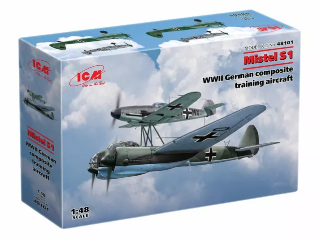 ICM Mistel S1 Messerschmitt Junkers 3318101 in 1:48 ICM 3318101 Bausatz