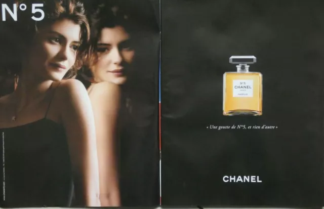 Publicité De Presse 2011 Parfum Chanel N°5 Paris - Audrey Tautou