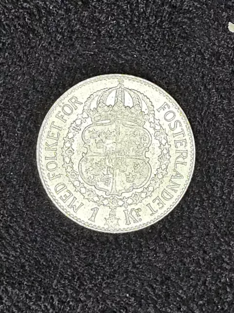 1 Krona 1940 Sweden Silver Coin
