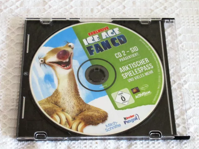 Exklusive Ice Age Fan CD 2 Sid Arktischer Spielespass