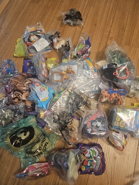 LOT OF 45 McDonalds Wendy and Burger King Kids Happy Meal Toys - Main Image