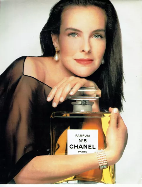 publicité Advertising 0522 1990   Chanel  parfum n°5  Carole Bouquet