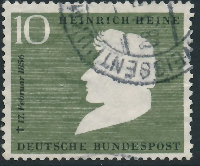 Bund BRD 1956 gestempelt Mi 229 - 100. Todestag Heinrich Heine