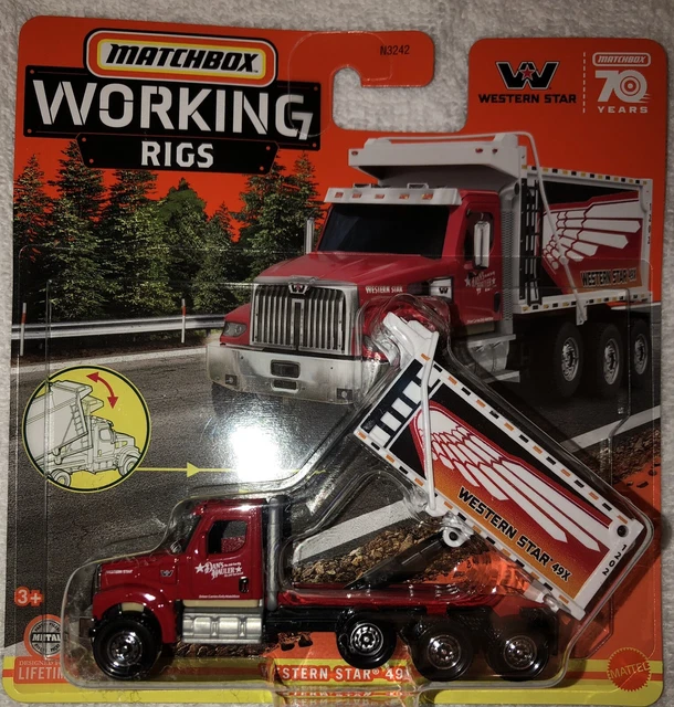 MATCHBOX WORKING RIGS Western Star 49X 12/16 Dump Truck New Usps Same