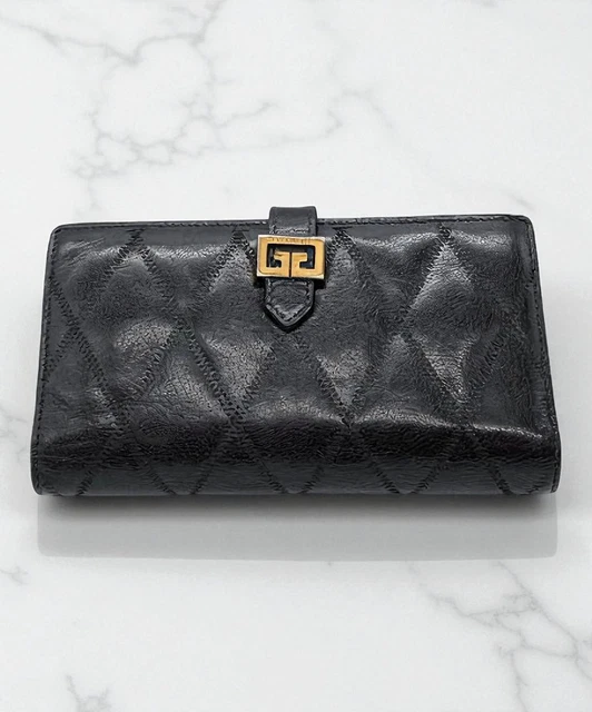 Portefeuille Homme En Cuir Signé Nina Ricci - Noir - Authentique - Très Chic - Occasion