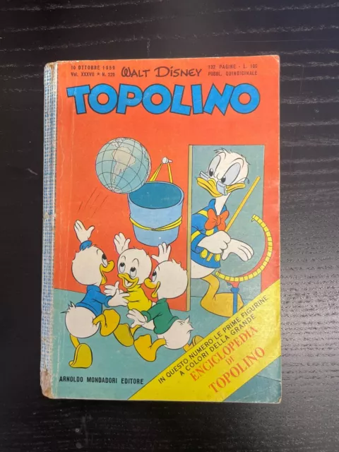 TOPOLINO LIBRETTO 220 del 1959 con bollino