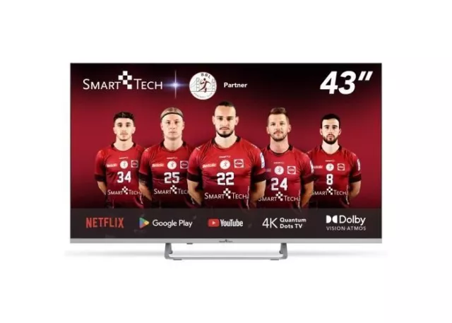 Smart-Tech 43QA20V3 TV 109,2 cm (43 ») Smart TV 4K Ultra HD Wifi Argent 320 cd/