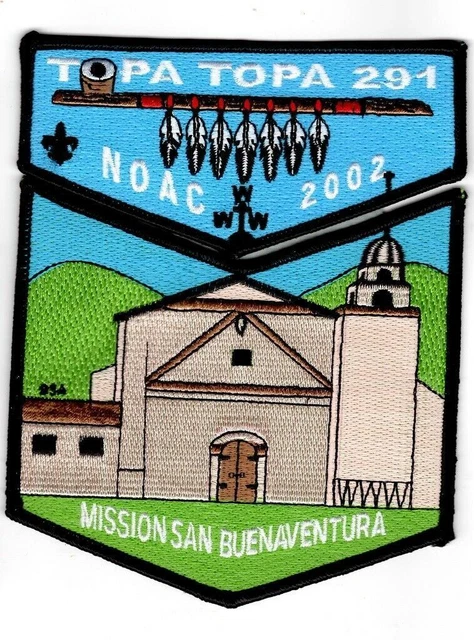 OA Lodge 291 Topa Topa 2002 NOAC Flap Set Ventura County CA
