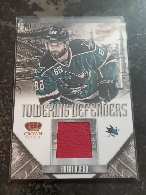 2012-13 Rookie Anthology Crown Royale Towering Defenders Material Brent Burns