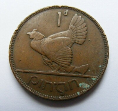Ireland One Penny 1937 Coin Old Irish Free State 1d 85th Birthday Gift