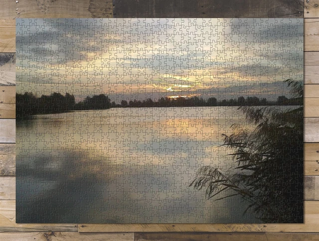 1000 piece puzzle for adults: Nature Lakeside Landscape