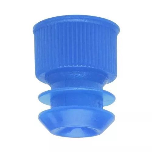 Test Tube Cap, Flange Type, 13mm, Blue, Karter Scientific 208A1 (Pack 20000)