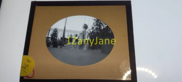 A68 Glass Magic Lantern Slide CHICAGO'S WORLD FAIR 1933-34 FOLLIES PERFORMERS